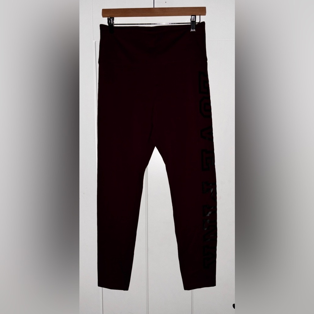 Pink Victoria's Secret High Waist Ankle Legging Women L Sporty Athletic Yoga